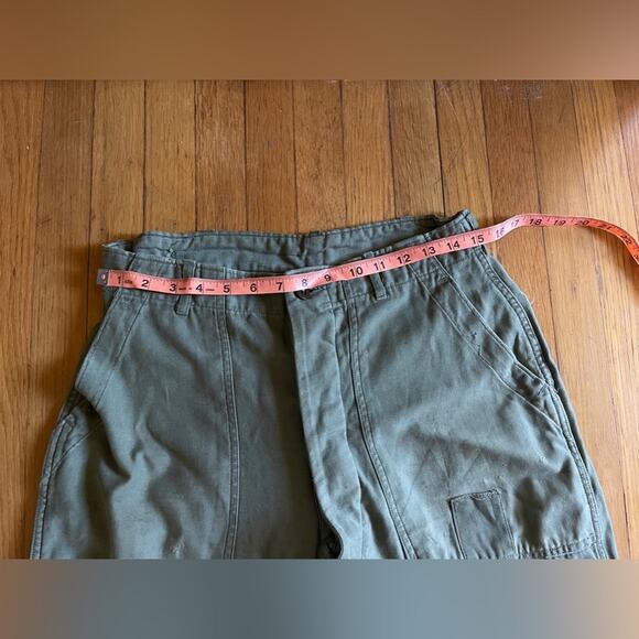 50s Vintage Korean Era Cotton Sateen Pants - Picture 10 of 13